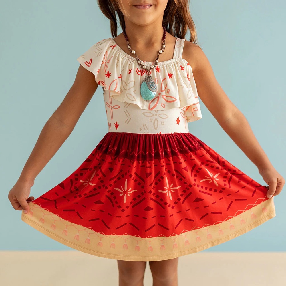 Posh Peanut Moana Twirl Dress size 7-8